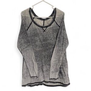 Lane Bryant Burnout Long Sleeve in Grey